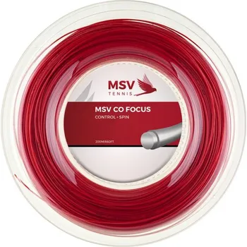 Struna na výplet tenisové rakety Tenisový výplet MSV Co. Focus (200 m) - red Červený (1.23 mm)