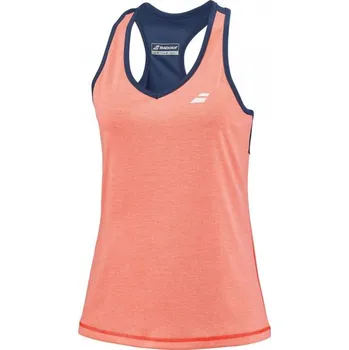 Dámský tenisový top Babolat Play Tank Top Women - fluo strike/estate blue Vícebarevný (XS)