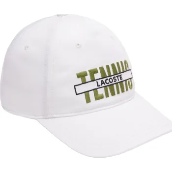 Čepice Čepice Lacoste Embroidered Cotton Gabardine - white Bílý (S)
