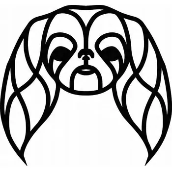 Obraz Nástěnná dekorace Čínský japonský pes, nástěnná ozdoba, prořezávaný obraz