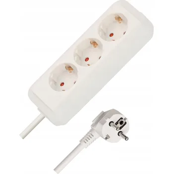 Napájecí kabel Brennenstuhl Prodlužovací přívod ECO-Line 3 zásuvky 3m bílý