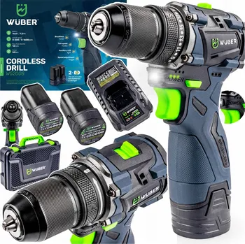 Aku Šroubovák Wuber 16.8 V bezkartáčový 50 Nm 2x1.5 Ah, kufr