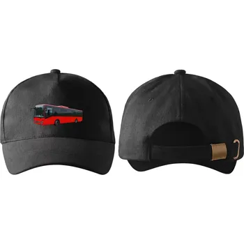 Kšiltovka kšiltovka s autobusem IVECO Crossway LE II černá (kšiltovka , pokrývka hlavy , dopravní technika)