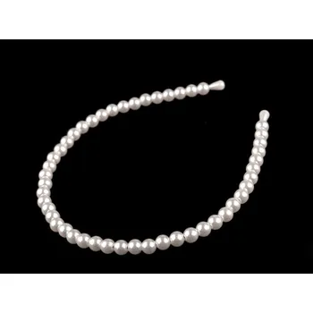 Náramek Perlová čelenka do vlasů, malé, 1 (Ø8 mm) perlová