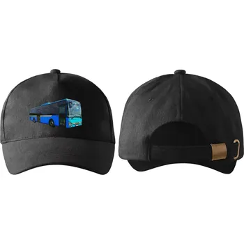 Kšiltovka kšiltovka s autobusem IVECO Crossway LE černá (kšiltovka , pokrývka hlavy , dopravní technika)