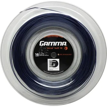 Struna na výplet tenisové rakety Tenisový výplet Gamma Verve Soft 16 (110 m) - blue/black Černý (1.25 mm)