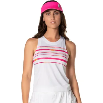 Dámský tenisový top Lucky in Love Shockin' Classics Shock N' Awe Tank Bílý (M)