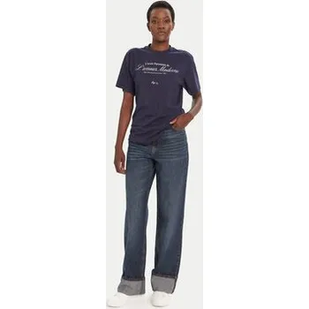 Pánské oblečení HUGO T-Shirt Vintage 50545551 Tmavomodrá Relaxed Fit XL