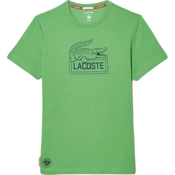 Pánské tričko Pánské tričko Lacoste Ultra-Dry Sport Roland Garros Edition - green Zelený (L)