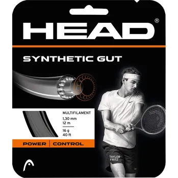 Struna na výplet tenisové rakety Tenisový výplet Head Synthetic Gut (12 m) Černý (1.30 mm)