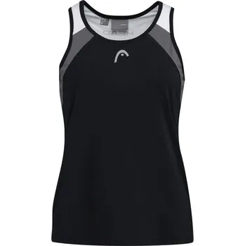 Dámský tenisový top Head Club 22 Tank Top W - black Černý (XS)