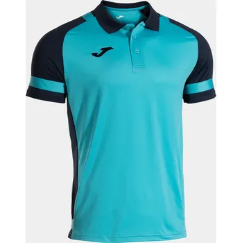 Triko POLO s límečkem JOMA Lider fluor tyrkysovo tm.modré Velikost: 3XL