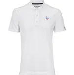 Pánské tenisové polo tričko Tecnifibre Pique - white Bílý (S)