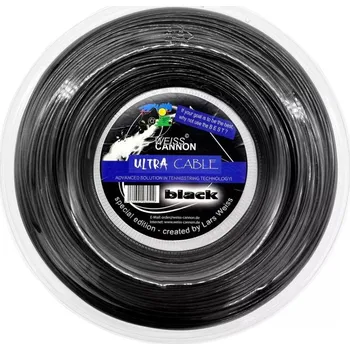 Struna na výplet tenisové rakety Tenisový výplet Weiss Cannon Ultra Cable (200 m) - black Černý (1.23 mm)