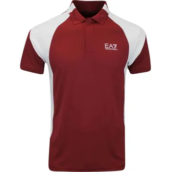 Pánské tenisové polo tričko EA7 Man Jersey Modrý, Červený (S)