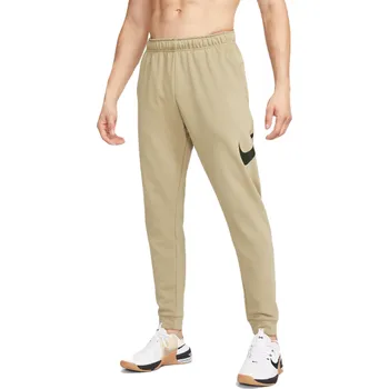 Pánské tenisové tepláky Nike Dry Taper FA Swoosh - neutral olive/sequoia Zelený (XL)
