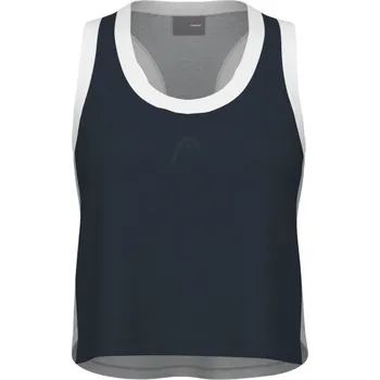 Dámský tenisový top Head Play Crop Top - navy/grey Modrý (S)