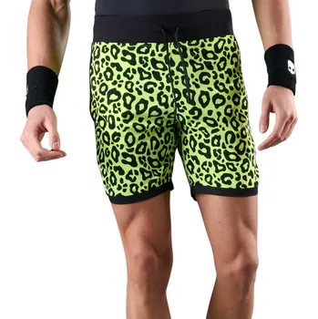 Pánské kraťasy Pánské tenisové kraťasy Hydrogen Panther Tech Shorts - fluo yellow Žlutý (L)