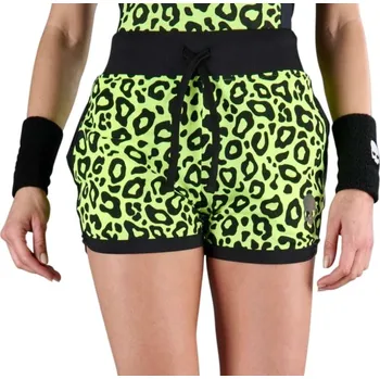 Dámské kraťasy Dámské tenisové kraťasy Hydrogen Panther Tech Shorts - fluo yellow Vícebarevný, Žlutý (S)