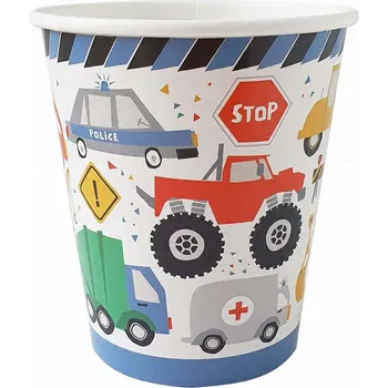 Party nádobí Kelímky Auta 250 ml, 8 ks / Veverka a Spol.