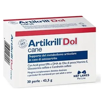 NBF Lanes Artikrill Dol pro psy 30 kapslí na záněty, osteoporózu a bolesti kloubů