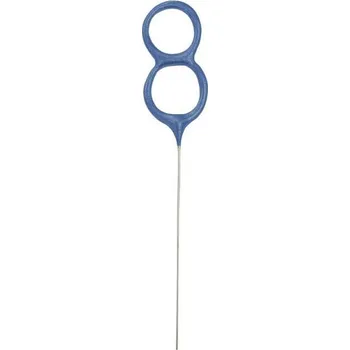 Dortová svíčka Prskavka č. 8, modrá