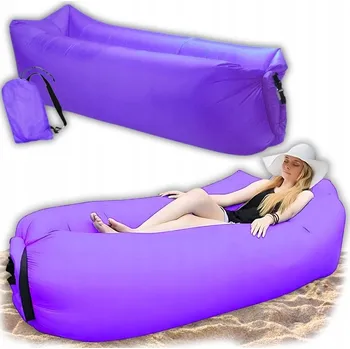 Prostěradlo Nafukovací pohovka Matrace Lehátko LAZY BAG, zesílený potah do 200 kg, červená