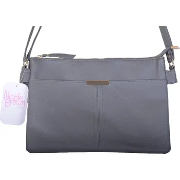 Kabelka Nicole Brown Elegantní kabelka JBFB 354 tm. šedá