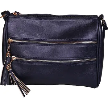 Kabelka Nicole Brown Dámská kabelka JBFB 321 2 zipy MODRÁ