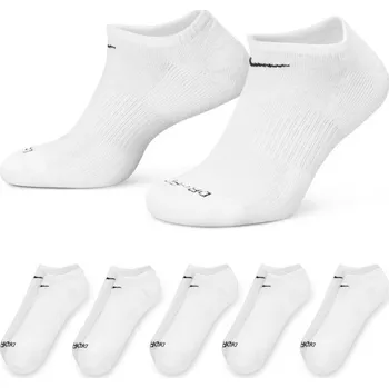 Pánské ponožky Ponožky Nike Everyday Plus Cushioned Training No-Show Socks 6P Bílý (38-42)