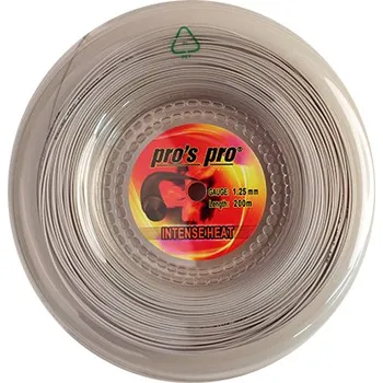 Struna na výplet tenisové rakety Tenisový výplet Pro's Pro Intense Heat (200 m) Stříbrný (1.25 mm)