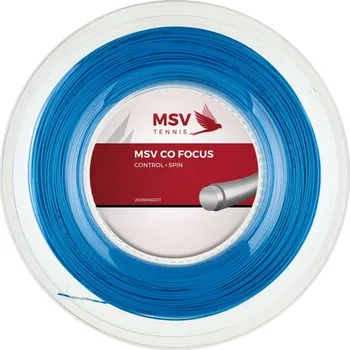 Struna na výplet tenisové rakety Tenisový výplet MSV Co. Focus (200 m) - sky blue Modrý (1.18 mm)