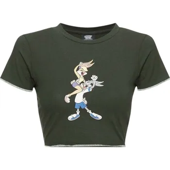 Dámské tričko Dámské tričko Ellesse Tweetest Crop - dark green Zelený (L)