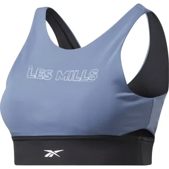 Podprsenka Podprsenky Reebok Less Mills Beyond The Sweat Crop Top - blue state Modrý (S)