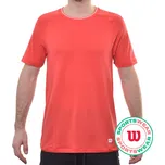 Pánské tričko Wilson Players Seamless Crew 2.0 - infrared Červený (L)