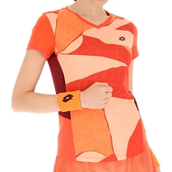 Dámské tričko Dámské tričko Lotto Tech I D3 Tee - grenadine red Červený, Oranžový (M)