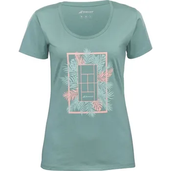 Dámské tričko Dámské tričko Babolat Exercise Message Tee Woman Zelený (S)