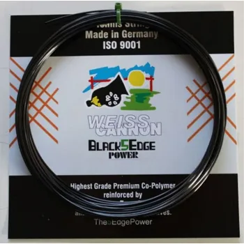 Struna na výplet tenisové rakety Tenisový výplet Weiss Cannon Black5Edge Power (12 m) (1.24 mm)