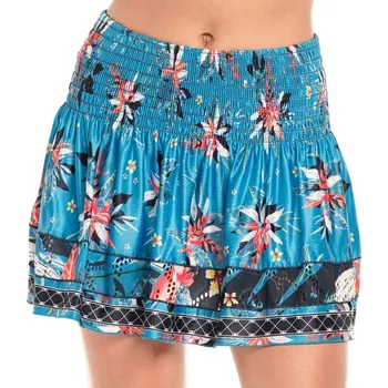 Dámská sukně Dámská tenisová sukně Lucky in Love Keepin It Rio Long Beach Bound Smocked - atlantic Vícebarevný (XS)