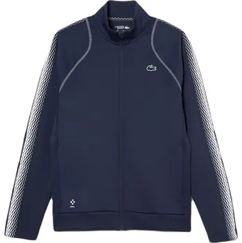 Pánská mikina Pánská tenisová mikina Lacoste Tennis x Daniil Medvedev Zipped Sweatshirt - blue/white Modrý (S)