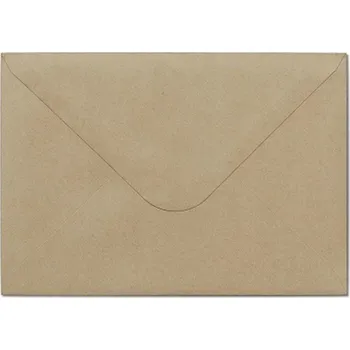 Obálka PŘÍRODNÍ OBÁLKY C6 nelepící SVĚTLE HNĚDÉ kraftové GALERIE PAPÍRU