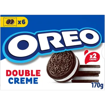 OREO sušenky Double Creme s dvojitou vanilkovou náplní