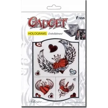 samolepka Klasické Samolepky samolepky zdobení notebooku červená křídla Sticker Boo 1 ks