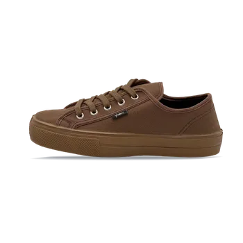 Dámské tenisky Vasky Kanvy Brown - Dámské plátěné tenisky / botasky hnědé | česká výroba ze Zlína 35 EU