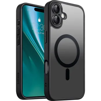 Pouzdro na mobilní telefon Kryt Etteri Matt Mag case pro iPhone 16 6.1" černý