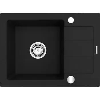 Granitový dřez Pyramis RODOS (62x44) 1B 1D černá matná