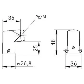 Konektor H-A 3 MTS 11 úhl. pouzdro 10427000 LAPP KABEL s.r.o. 35-12-013-10407