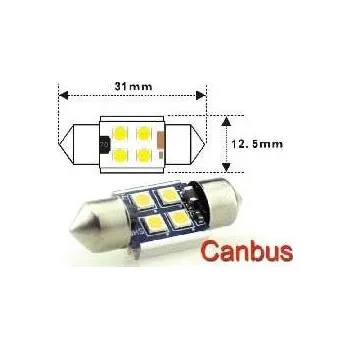 Autožárovka Žárovka LED SV8,5-8 sufit 31mm 12-24V/1,5W bílá, 4xSMD3030