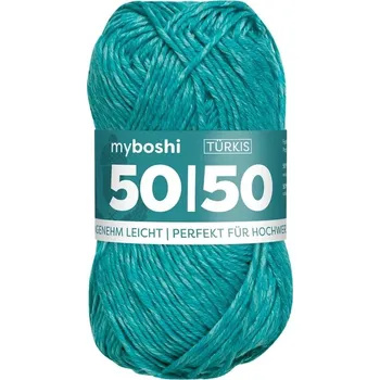 Příze Příze myboshi 50/50 Tyrkys