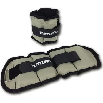 TUNTURI Závaží na zápěstí / kotník TUNTURI neoprén 2 x 1 kg 2*1kg ČERNÁ|ŠEDÁ